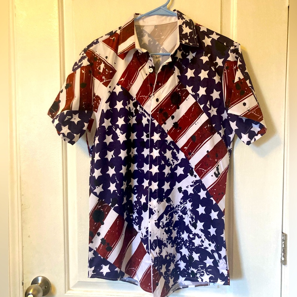 Patriotic golf shirt